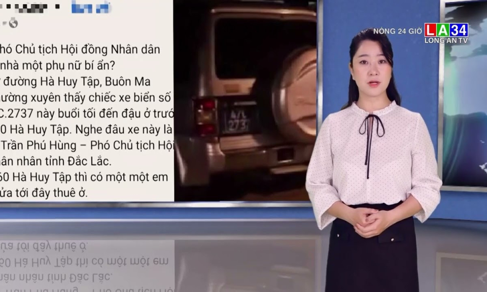 Đề nghị làm rõ thông tin xe công thường đến nhà 1 người phụ nữ vào ban đêm