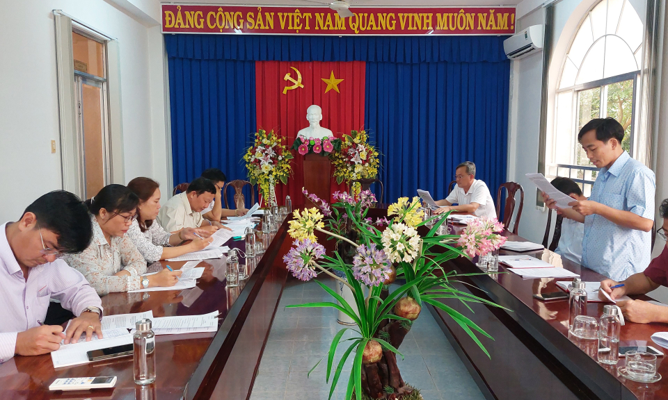Ủy ban Kiểm tra Tỉnh ủy giám sát Ban Thường vụ và Bí thư Huyện ủy Tân Hưng