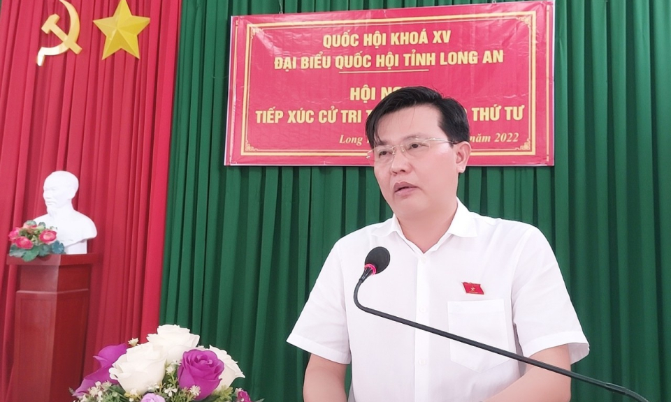 Đại biểu Quốc hội  tiếp xúc cử tri huyện Châu Thành