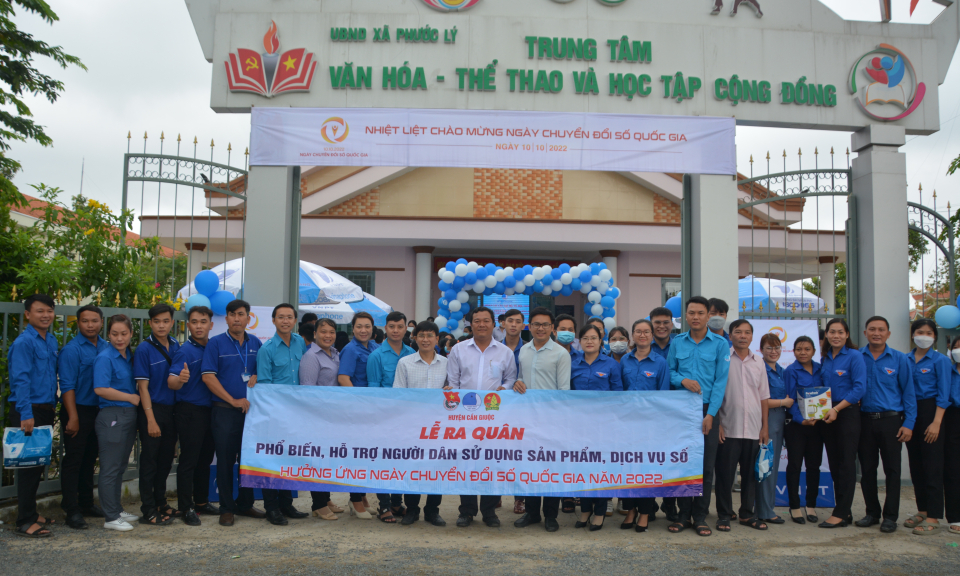 Cần Giuộc: Tổ chức lễ phát động hưởng ứng Ngày chuyển đổi số Quốc gia năm 2022