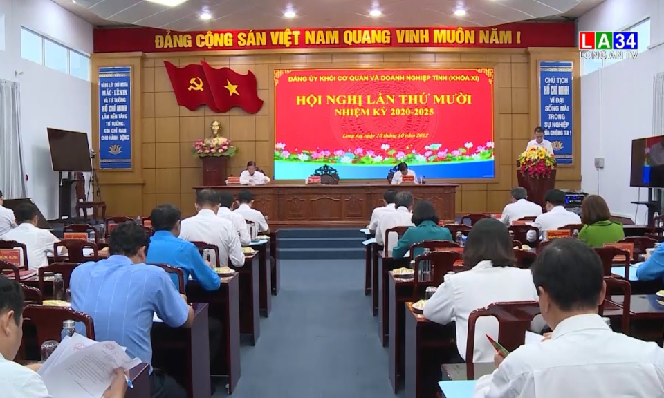 Hội nghị Đảng bộ Khối cơ quan và doanh nghiệp tỉnh mở rộng lần thứ X