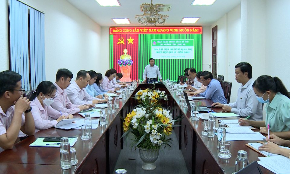 9 tháng năm 2022, tổng nguồn vốn Ngân hàng Chính sách xã hội tỉnh Long An đạt hơn 4.700 tỷ đồng