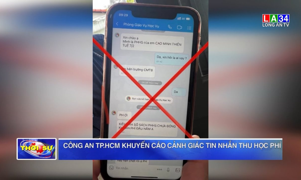 TP.HCM tăng học phí - Công an TP.HCM khuyến cáo cảnh giác tin nhắn thu học phí