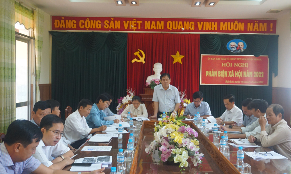 Bến Lức hội nghị phản biện xã hội năm 2022