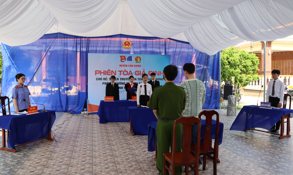 Huyện Đoàn Cần Giuộc tổ chức “Phiên tòa giả định”