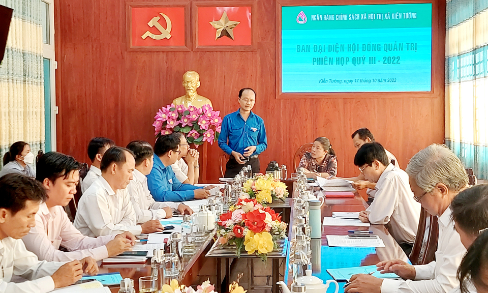 Kiến Tường nguồn vốn tín dụng 9 tháng đầu năm đạt trên 277 tỉ đồng