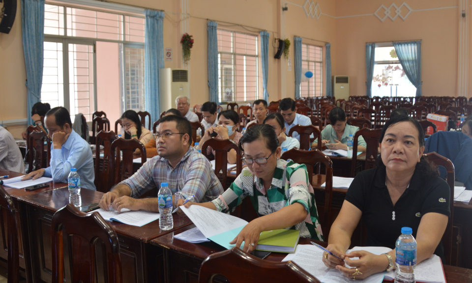 Cần Giuộc tập huấn chương trình trợ giúp xã hội, phục hồi chức năng cho trẻ em kém phát triển