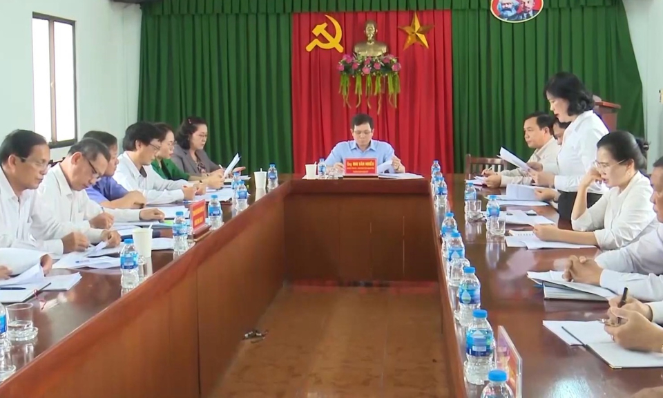 HĐND tỉnh giám sát công tác phòng chống tham nhũng, tiêu cực trong lĩnh vực tư pháp tại Đức Hòa