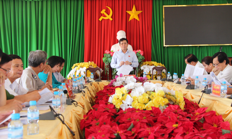 Phó Chủ tịch HĐND tỉnh giám sát về công tác phòng, chống tham nhũng, tiêu cực tại Thủ Thừa