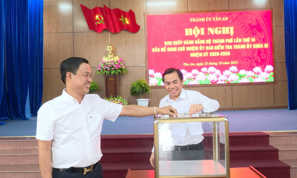 Bầu bổ sung Chủ nhiệm UBKT thành uỷ Tân An khoá XI nhiệm kỳ 2020 - 2025