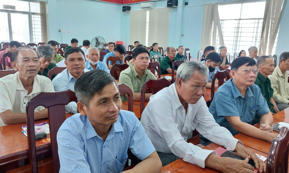 Tân Hưng tập huấn, bồi dưỡng chính trị, nghiệp vụ công tác Hội Cựu chiến binh 