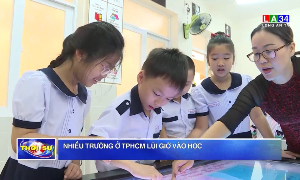 Nhiều trường ở TPHCM lùi giờ vào học