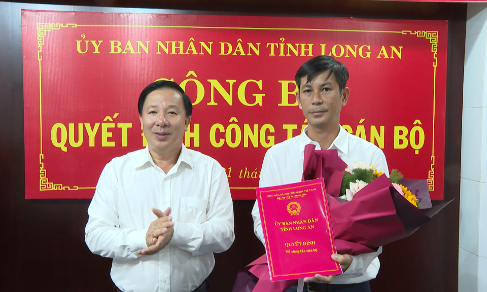 Bổ nhiệm Phó Giám đốc Ban Quản lý Dự án Đầu tư xây dựng các công trình dân dụng và công nghiệp