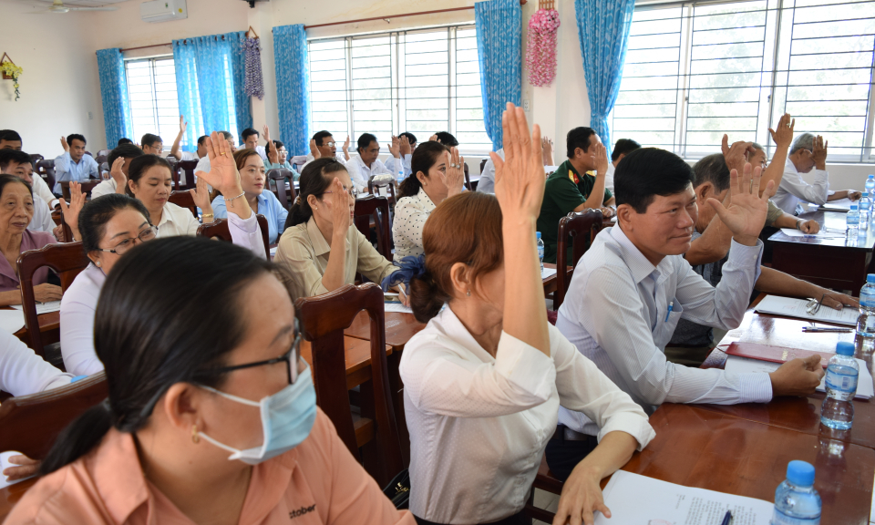 Mặt trận tổ quốc huyện Thạnh hóa hiệp thương cử bổ sung, thay thế chức danh Chủ tịch, Phó Chủ tịch