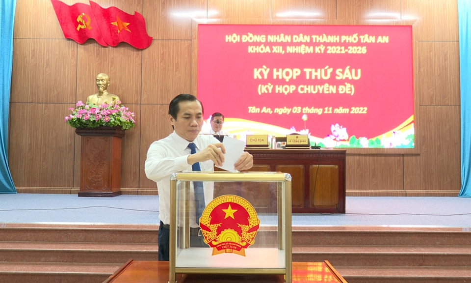 HĐND thành phố Tân An tổ chức kỳ họp lần thứ 6 năm 2022