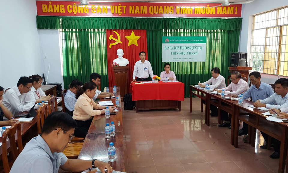 Thạnh Hóa: Ngân hàng Chính sách xã hội triển khai nhiệm 3 tháng cuối năm 2022
