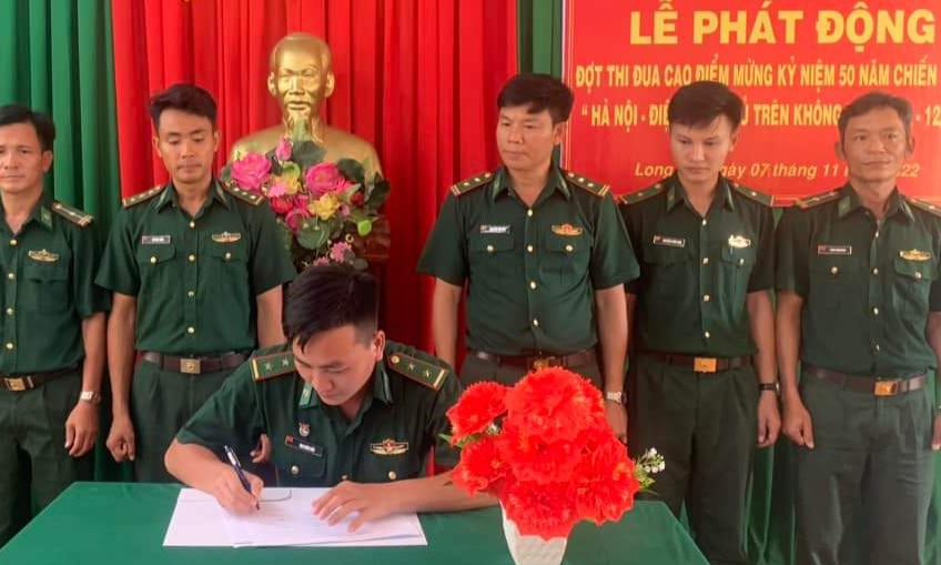 Đồn Biên phòng Sông Trăng phát động đợt thi đua cao điểm