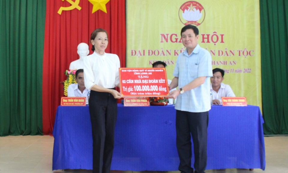  Xã Thạnh An, huyện Thạnh Hóa tổ chức Ngày hội Đại đoàn kết toàn dân tộc