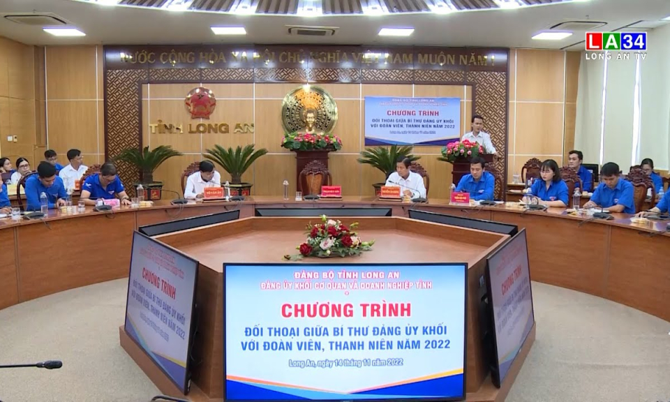 Đối thoại giữa Bí thư Đảng ủy khối Cơ quan và Doanh nghiệp tỉnh với đoàn viên, thanh niên năm 2022