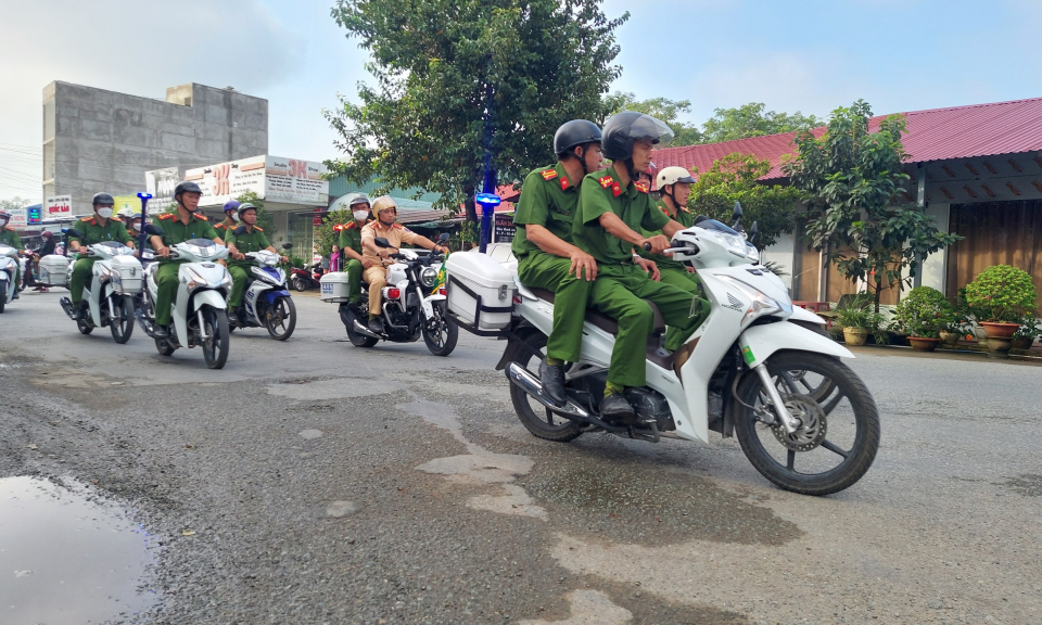 Thạnh Hóa mở cao điểm trấn áp tội phạm, bảo đảm ANTT, bảo vệ tết Nguyên đán Quý Mão năm 2023