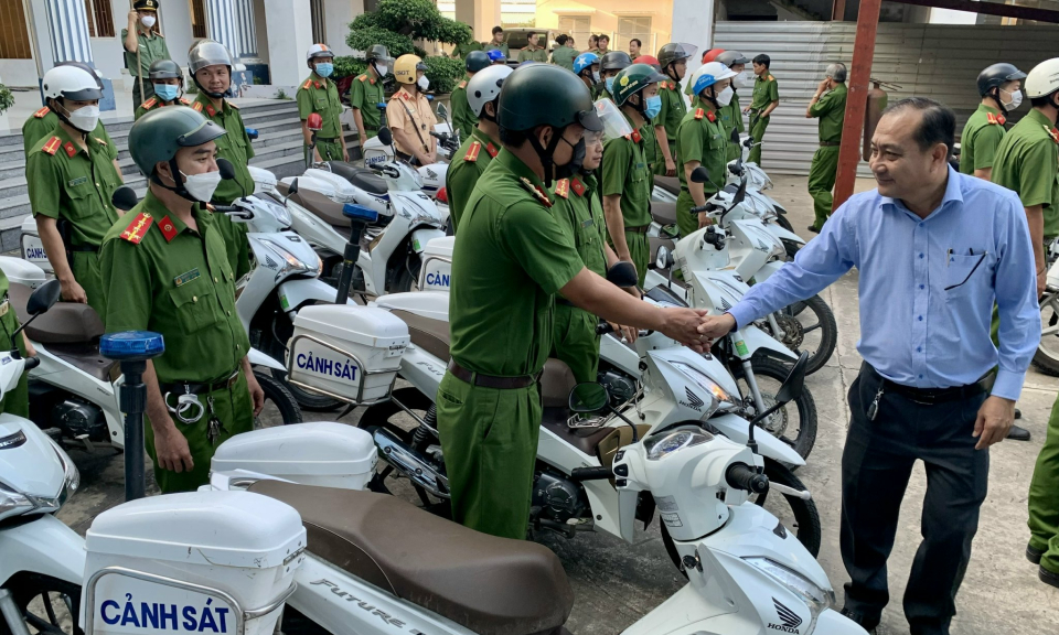Châu Thành ra quân bảo vệ Tết Nguyên đán Quí Mão năm 2023