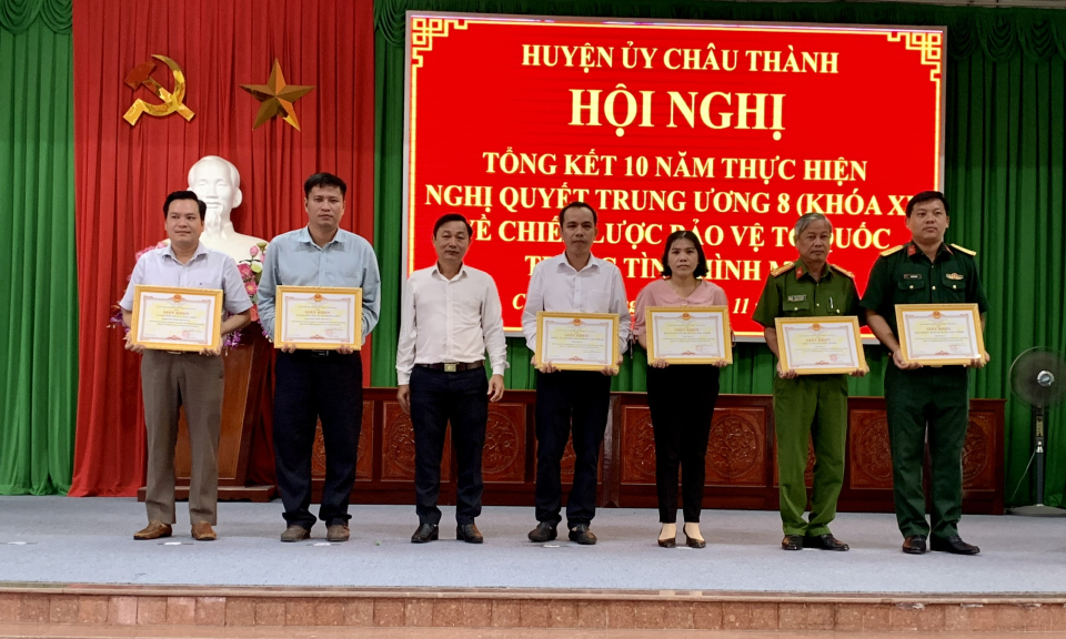 Châu Thành tổng kết 10 năm thực hiện Nghị quyết trung ương 8 (khóa XI) về Chiến lược bảo vệ Tổ quốc trong tình hình mới
