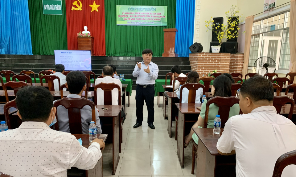 Châu Thành tập huấn nghiệp vụ kỹ năng phát triển sản phẩm OCOP