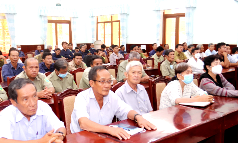 Cần Đước tập huấn nghiệp vụ cho lực lượng nòng cốt tham gia đảm bảo an ninh trật tự cơ sở