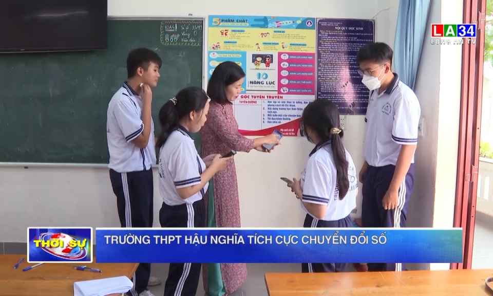 Trường THPT Hậu Nghĩa tích cực chuyển đổi số