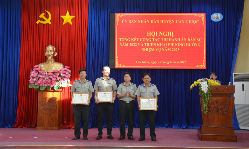Cần Giuộc: tổng kết công tác thi hành án dân sự  năm 2022