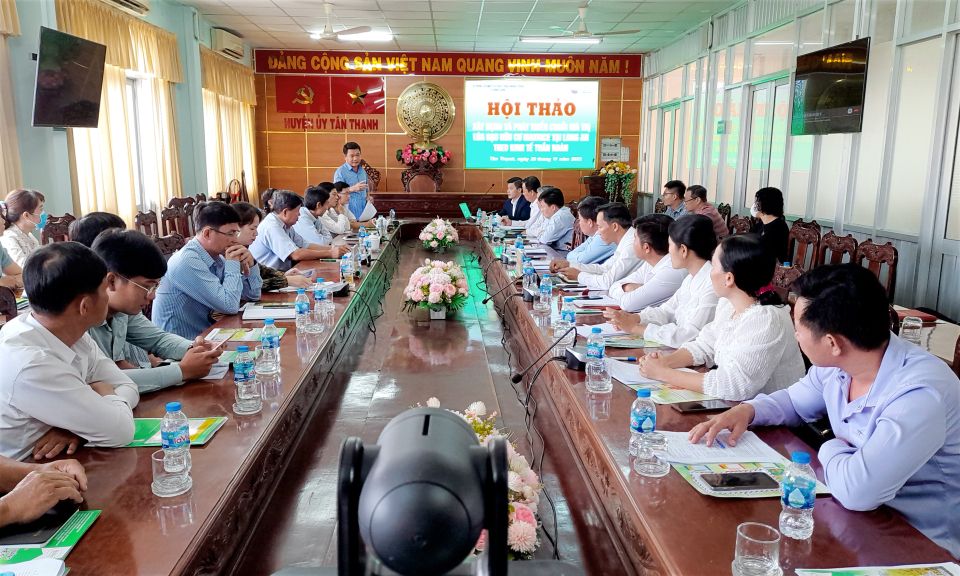 Hội thảo xây dựng và phát triển chuỗi giá trị lúa gạo hữu cơ Max Rice tại Long An