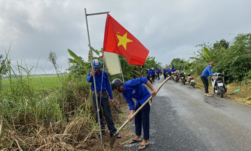 Tân Hưng: Công trình thanh niên “Đường cờ Tổ quốc” năm 2022