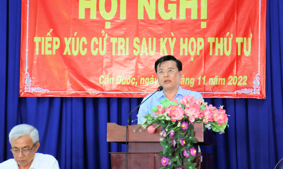Đoàn Đại biểu Quốc hội tỉnh Long An tiếp xúc cử tri Cần Đước