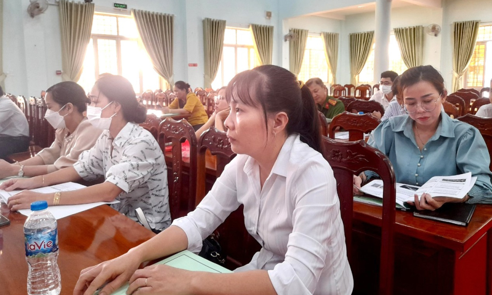 Tân Thạnh tập huấn nâng cao năng lực về phòng, chống tác hại thuốc lá