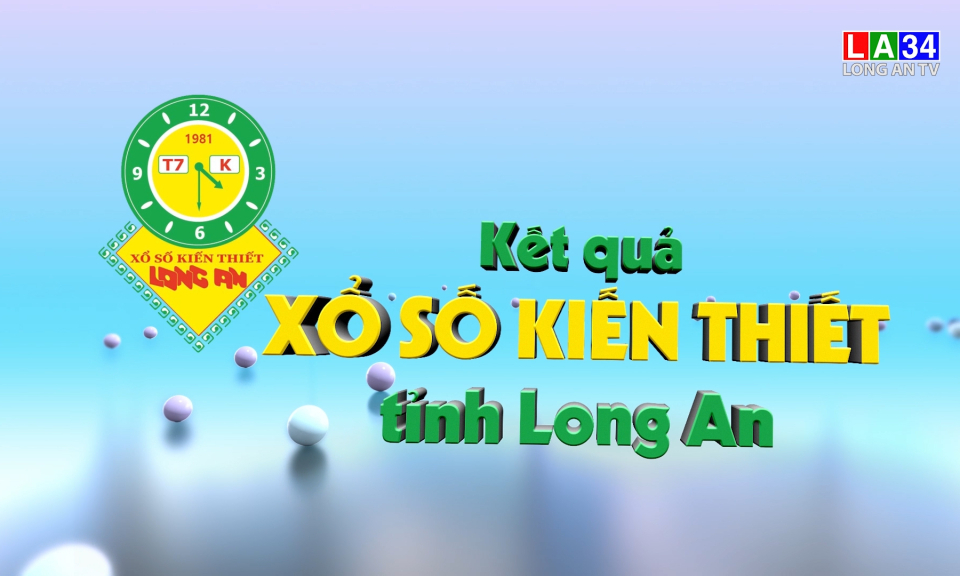 Kết quả XSKT Long An - Kỳ vé 12K1 - Thứ Bảy, ngày 03-12-2022