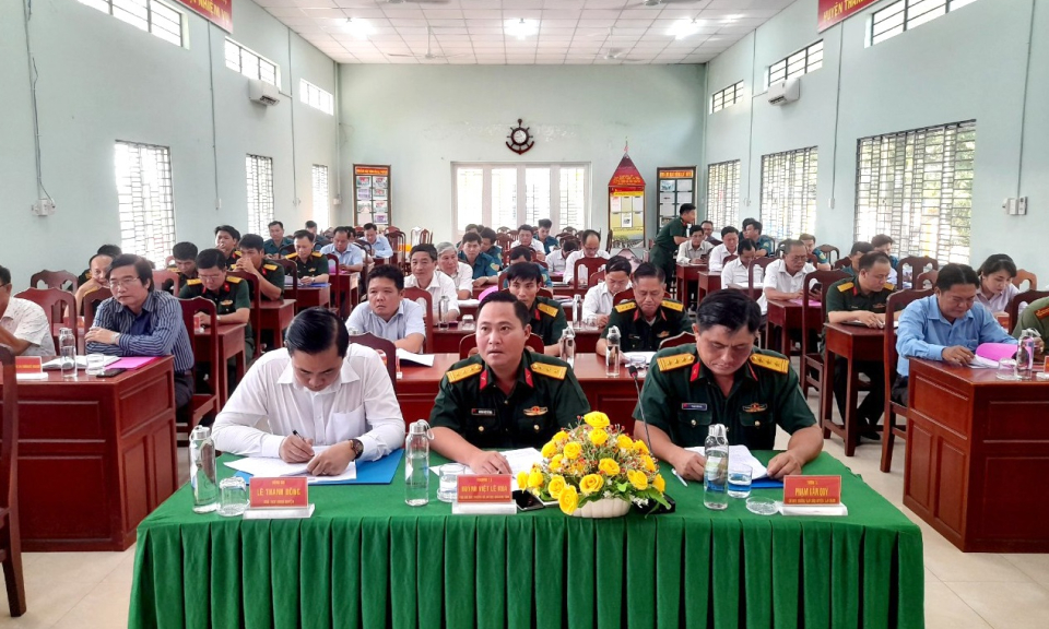 Tân Thạnh tổng kết công tác Quân sự - Quốc phòng năm 2022