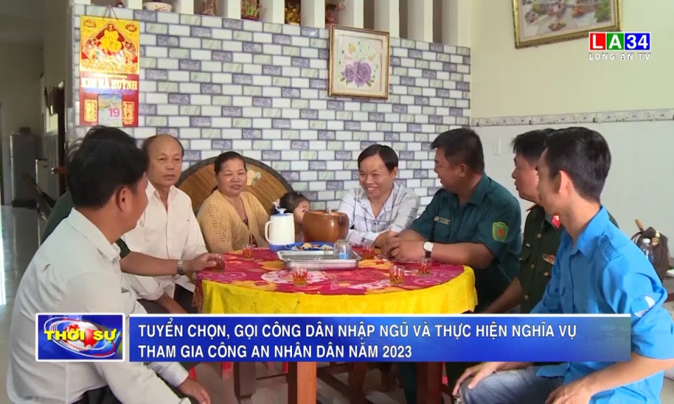 Tuyển chọn, gọi công dân nhập ngũ và thực hiện nghĩa vụ tham gia Công an nhân dân năm 2023