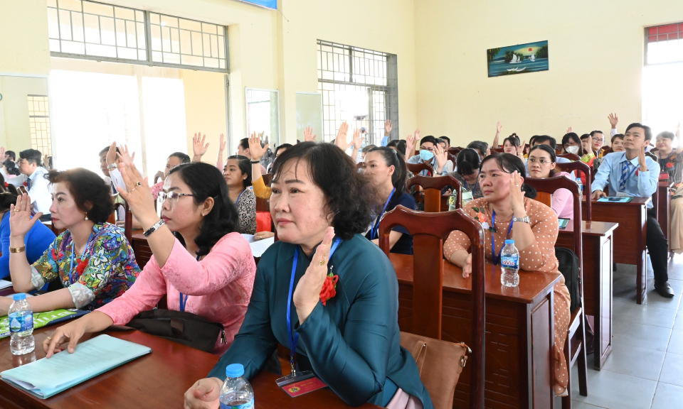 Đại hội điểm công đoàn cơ sở Trường THCS Gò Đen 