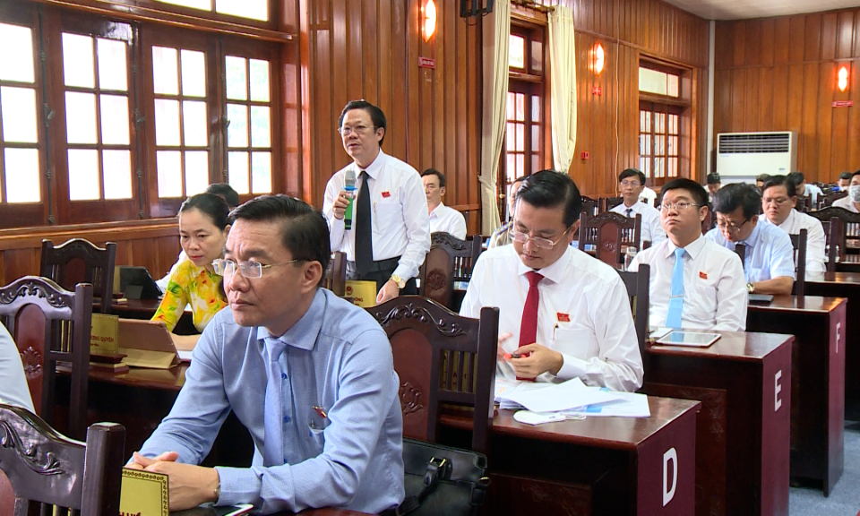 Phiên chất vấn và trả lời chất vấn Kỳ họp thứ 8, HĐND tỉnh khóa X