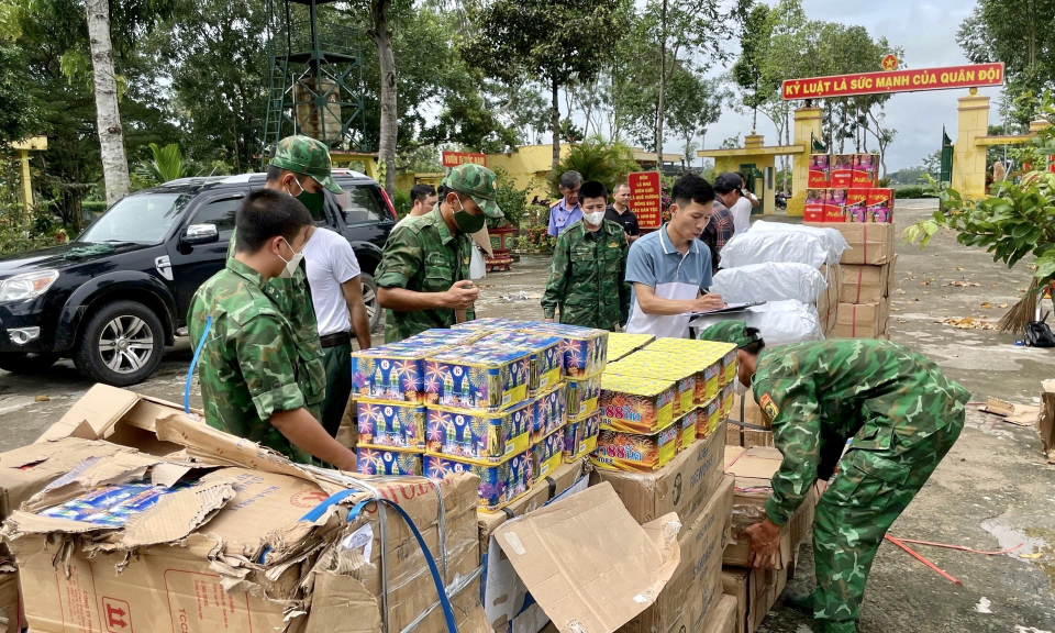 Tân Hưng: Đồn Biên phòng Sông Trăng tổng kết công tác biên phòng năm 2022