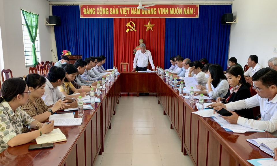 Huyện Châu Thành kiểm tra tiến độ xây dựng nông thôn mới nâng cao tại xã Hiệp Thạnh