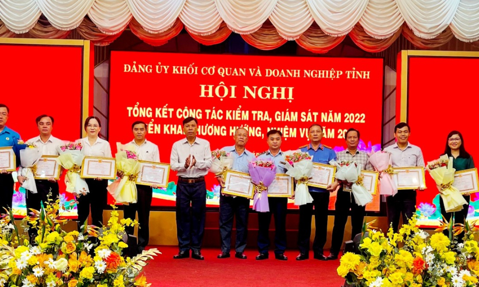 Đảng ủy Khối Cơ quan và Doanh nghiệp tỉnh tổng kết công tác 2022