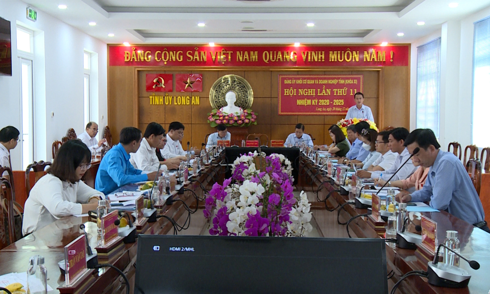 Đảng ủy Khối Cơ quan và Doanh nghiệp tỉnh (khóa XI) tổ chức hội nghị lần thứ 11