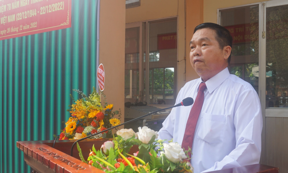 Bến Lức gặp mặt kỷ niệm 78 năm Ngày thành lập QĐND Việt Nam