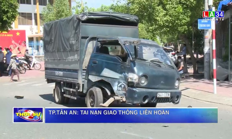 TP.Tân An: Tai nạn giao thông liên hoàn