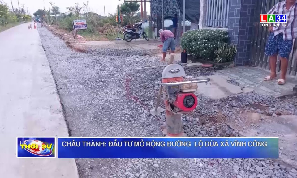 Châu Thành: Đầu tư mở rộng công trình đường Lộ Dừa, xã Vĩnh Công