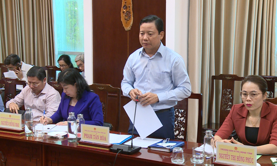 Long An tiếp và làm việc với Đoàn công tác của Bộ Lao động - Thương binh và Xã hội