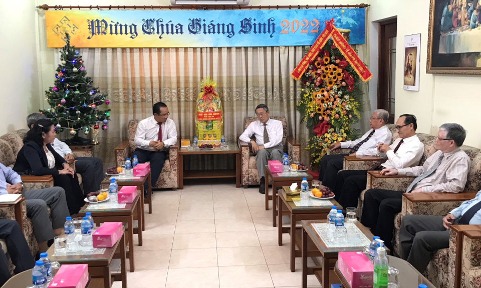 Lãnh đạo tỉnh chúc mừng lễ Giáng sinh năm 2022 tại TP.HCM
