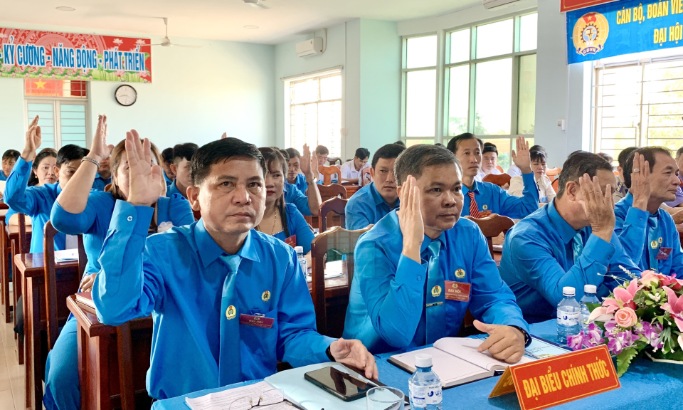 Tân Hưng: Đại hội điểm Công đoàn cơ sở xã Vĩnh Thạnh lần thứ VI, nhiệm kỳ 2023 - 2028