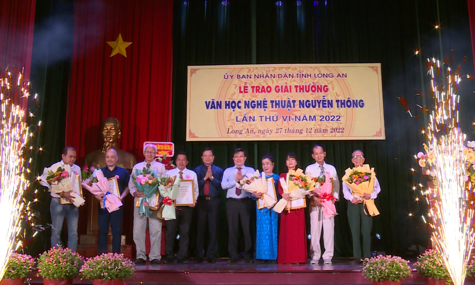 17 tác giả đạt giải thưởng Văn học nghệ thuật Nguyễn Thông lần VI